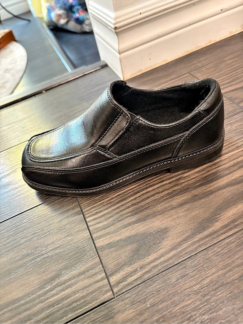 Geox Black Slip-On Loafers